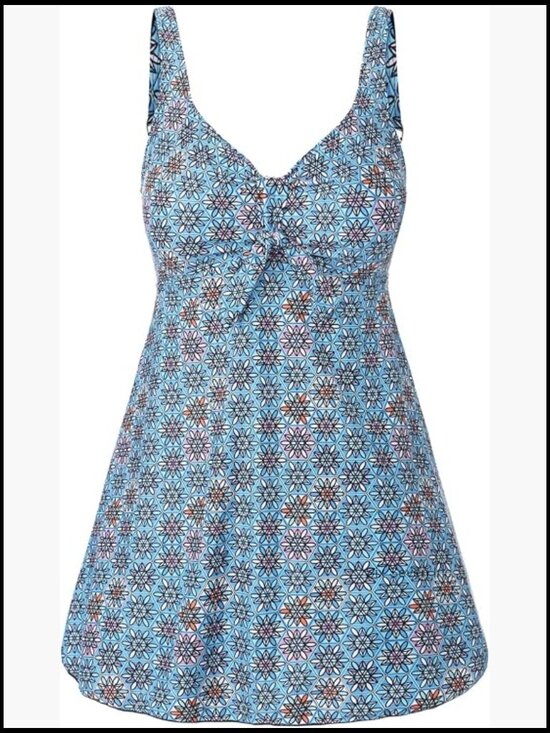 Other - Plus Size Modest Swimdress with Tummy Control and Built-in Shorts